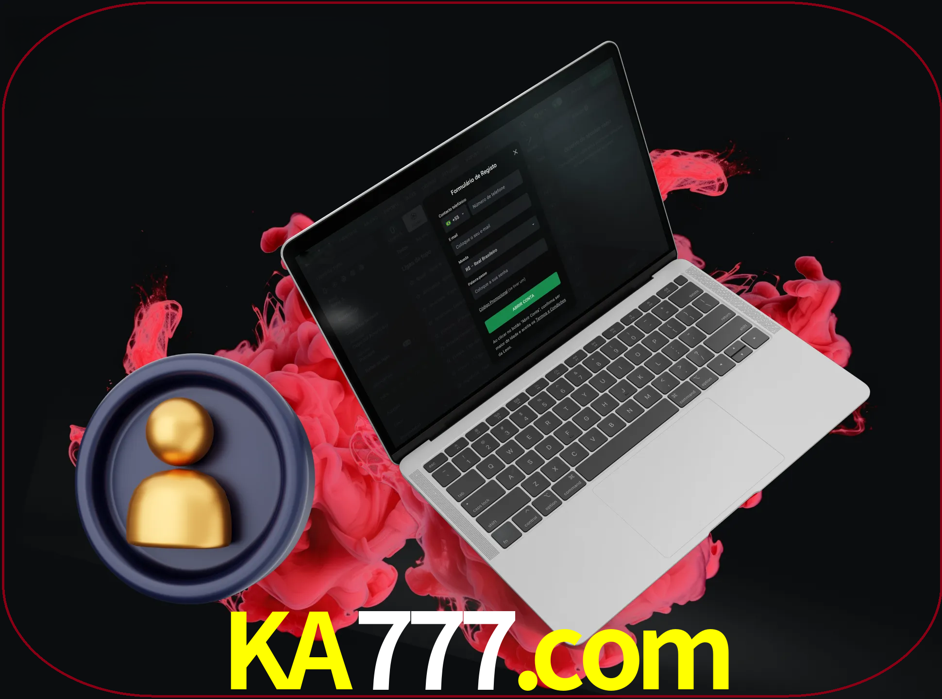 No cabeçalho do site ka777, clique no botão que o levará a um formulário especial onde terá de introduzir as suas informações actuais.