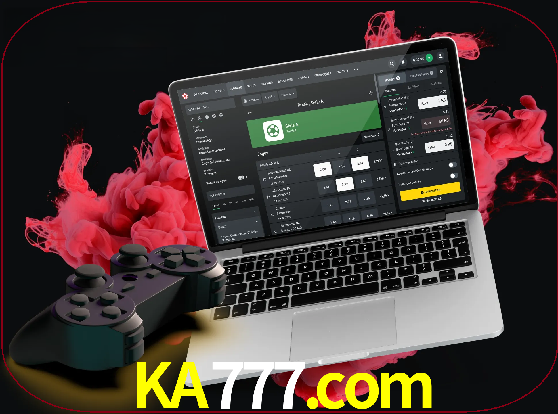 Visite a secção especial de jogos de vídeo em ka777 para descobrir em que jogos pode apostar e ganhar muito dinheiro.